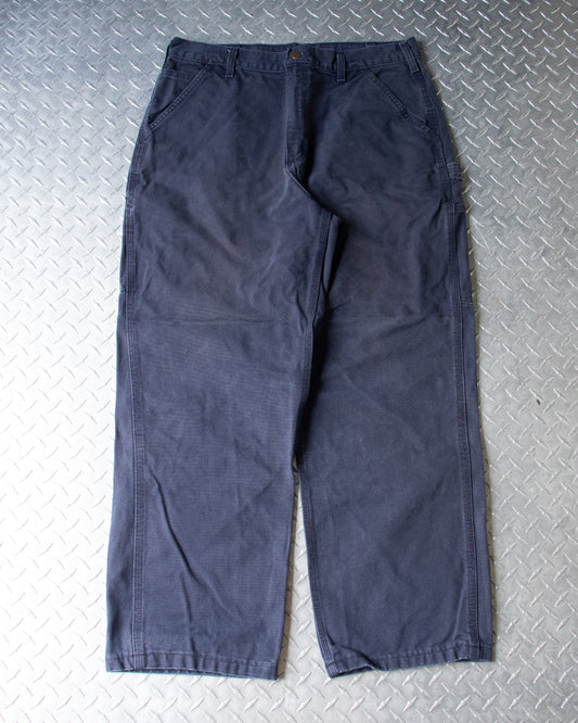 Navy Carhartt Carpenter Pants - 35 x 29