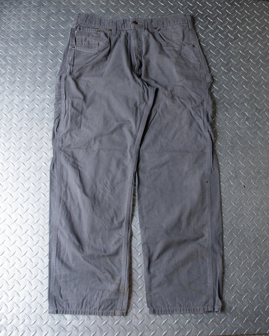 Grey Carhartt Carpenter Pants - 35 x 32