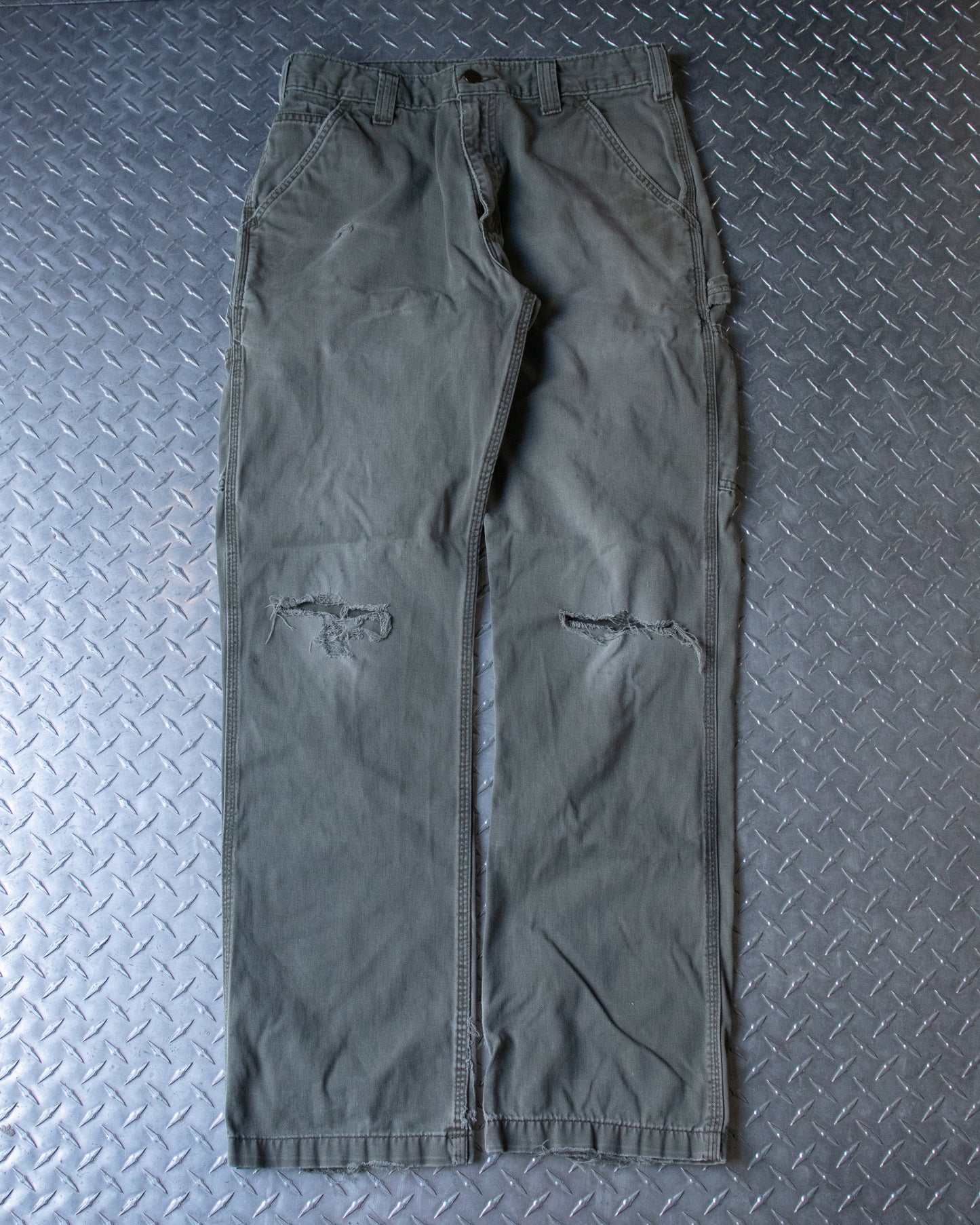 Green Carhartt Carpenter Pants - 31 x 32