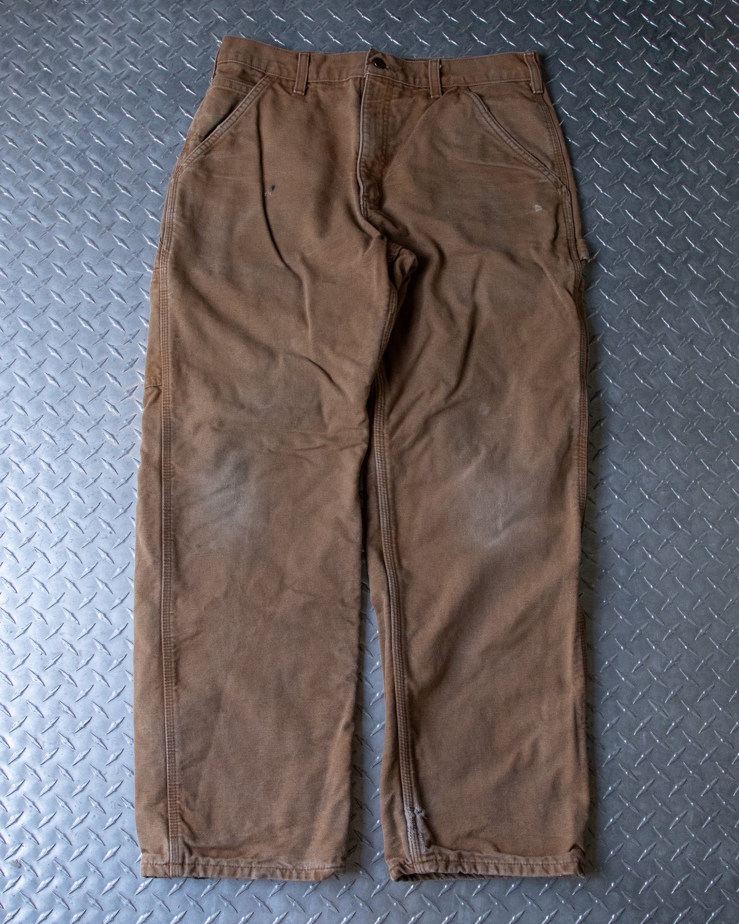 Brown Blanket Lined Carhartt Carpenter Pants