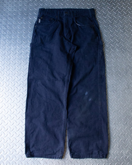 Navy Carhartt Carpenter Pants - 31 x 30