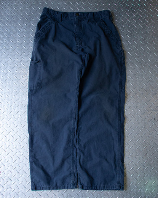 Navy Carhartt Carpenter Pants - 33 x 29.5