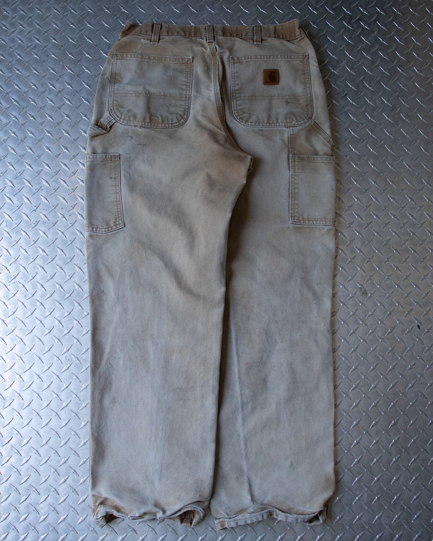 00s Tan Distressed Carhartt Carpenter Pants - 33 x 31.5