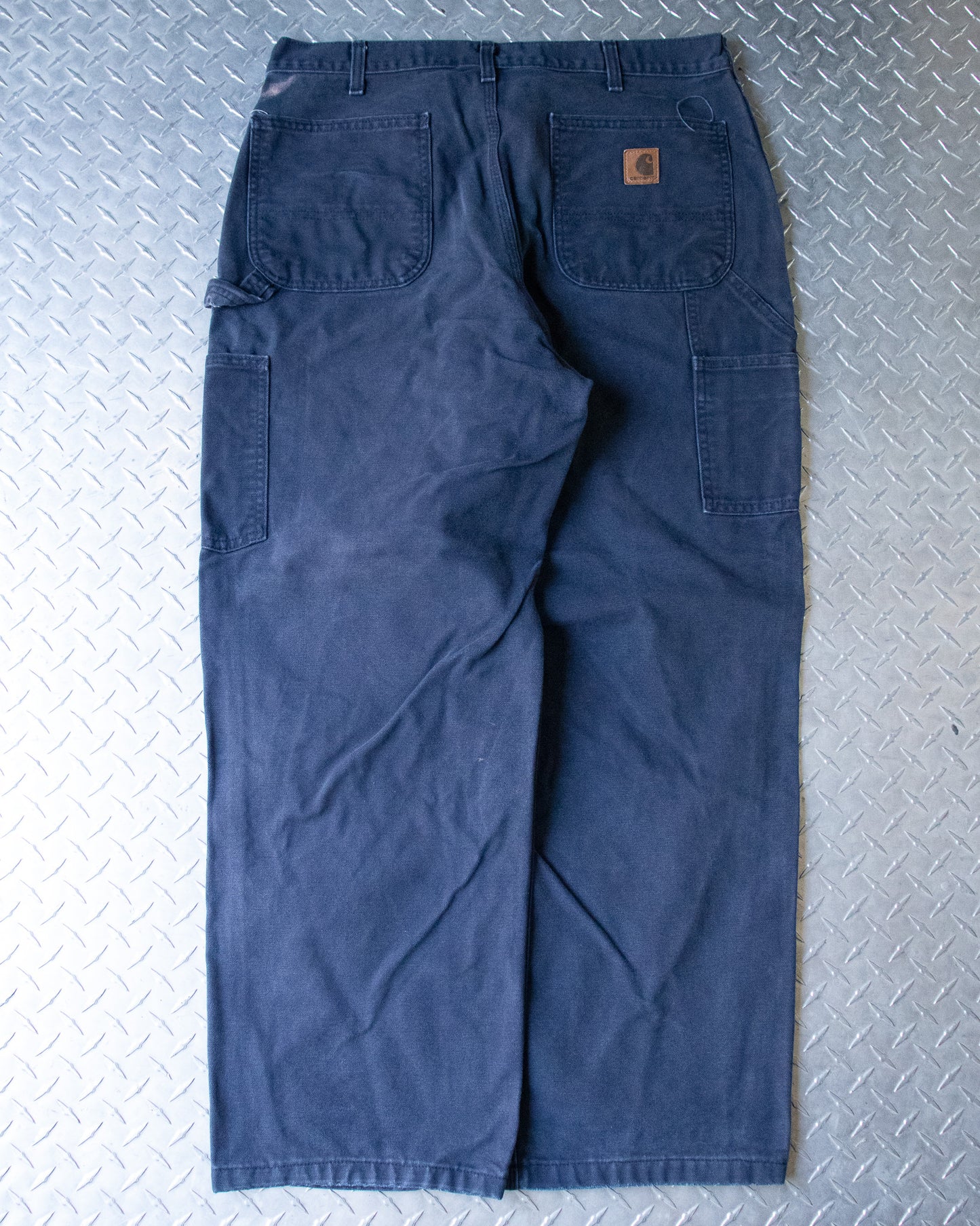 Navy Carhartt Carpenter Pants - 35 x 29