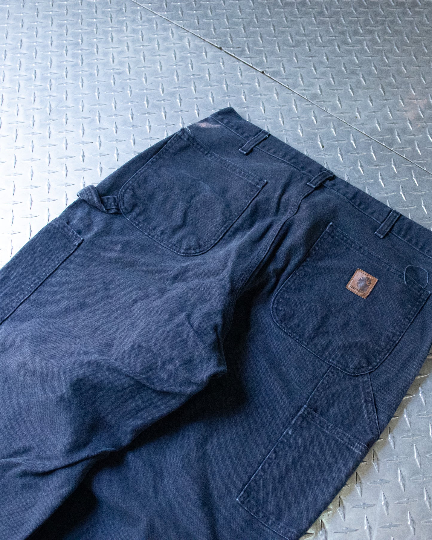 Navy Carhartt Carpenter Pants - 35 x 29