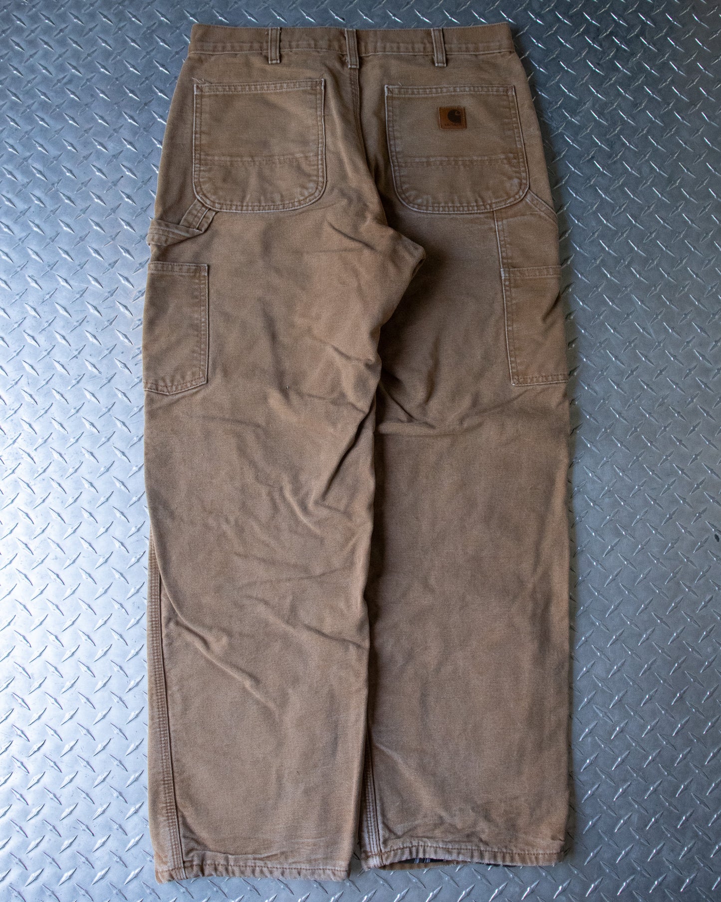 Brown Blanket Lined Carhartt Carpenter Pants