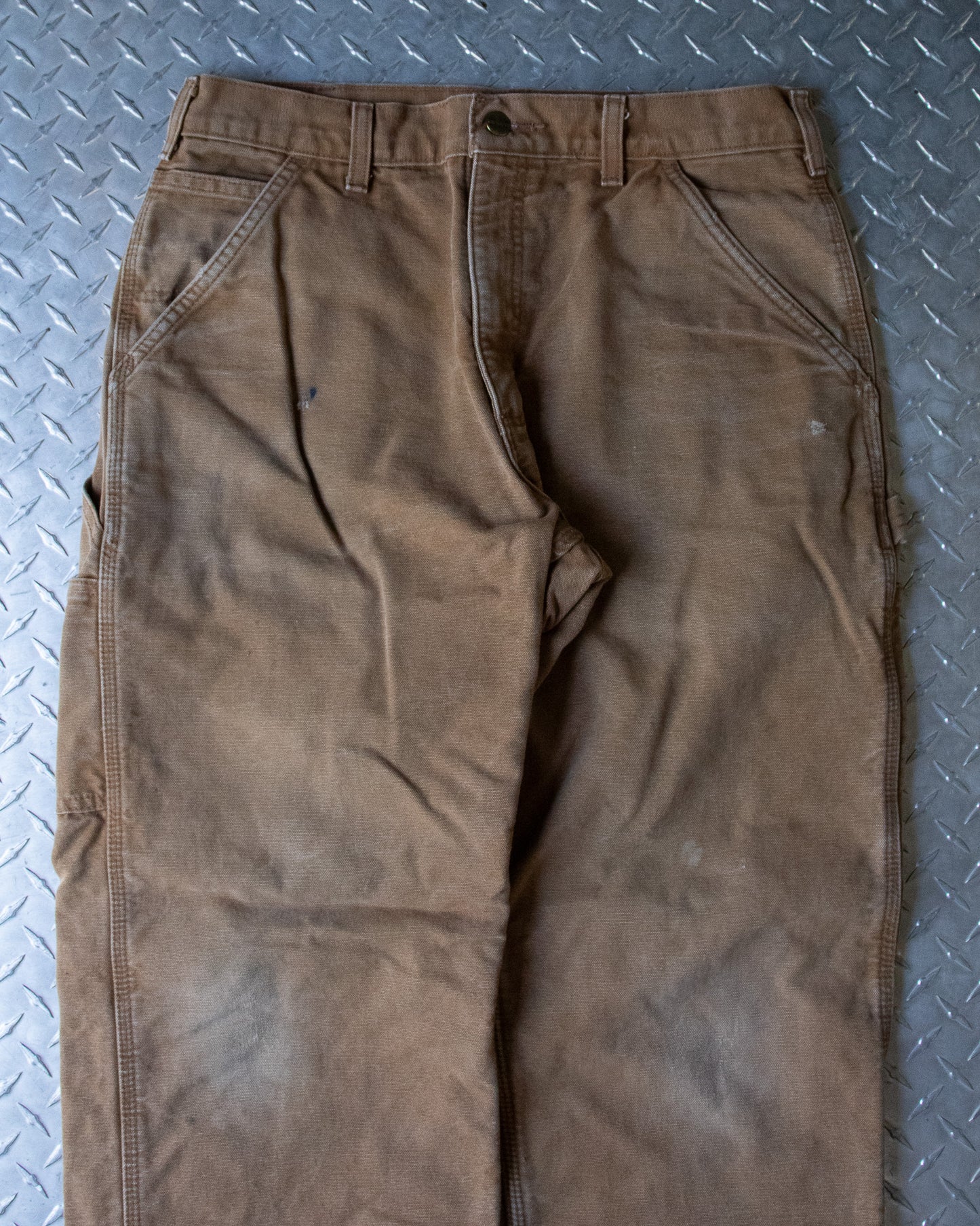 Brown Blanket Lined Carhartt Carpenter Pants