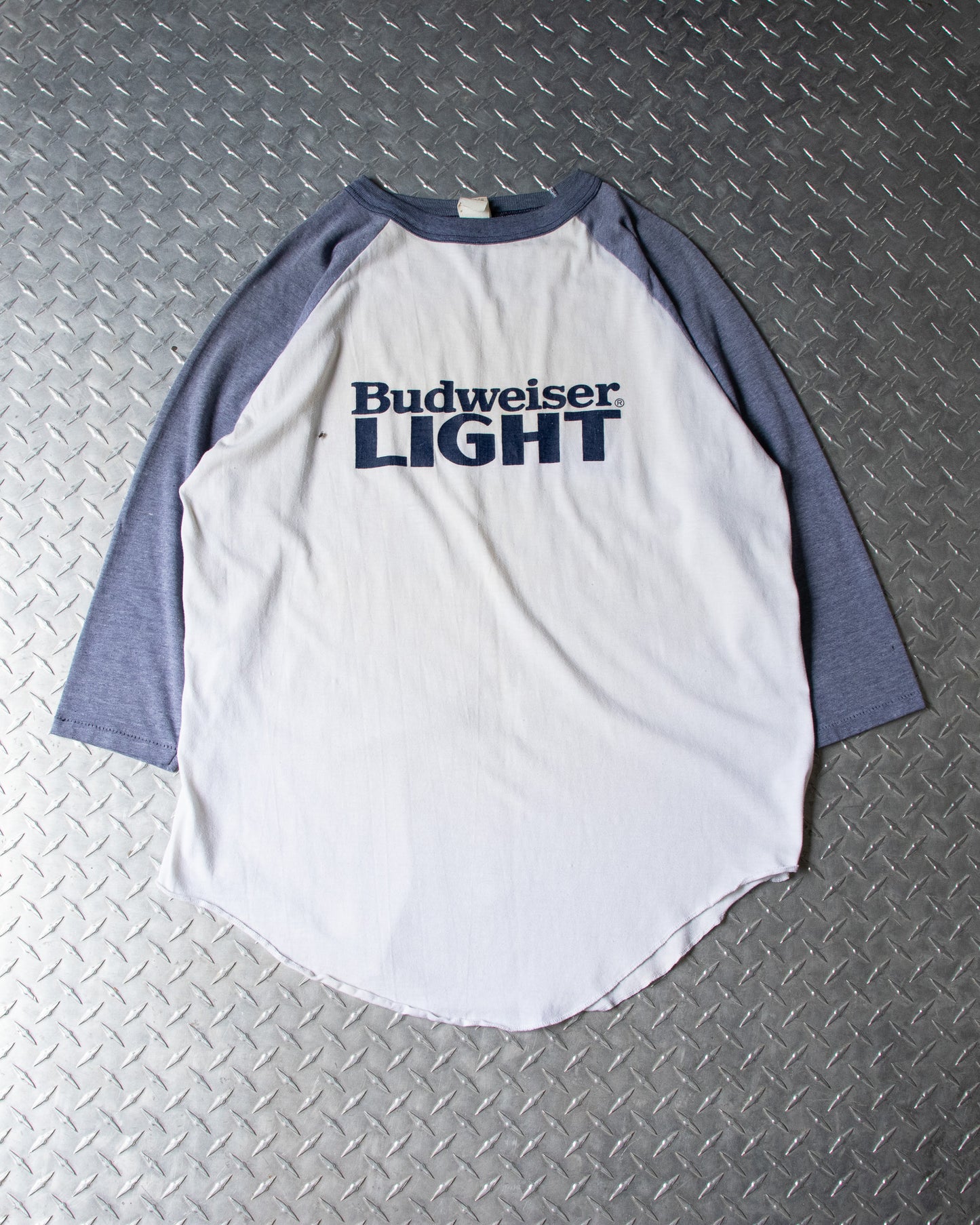 70s BudLight Raglan Shirt - L