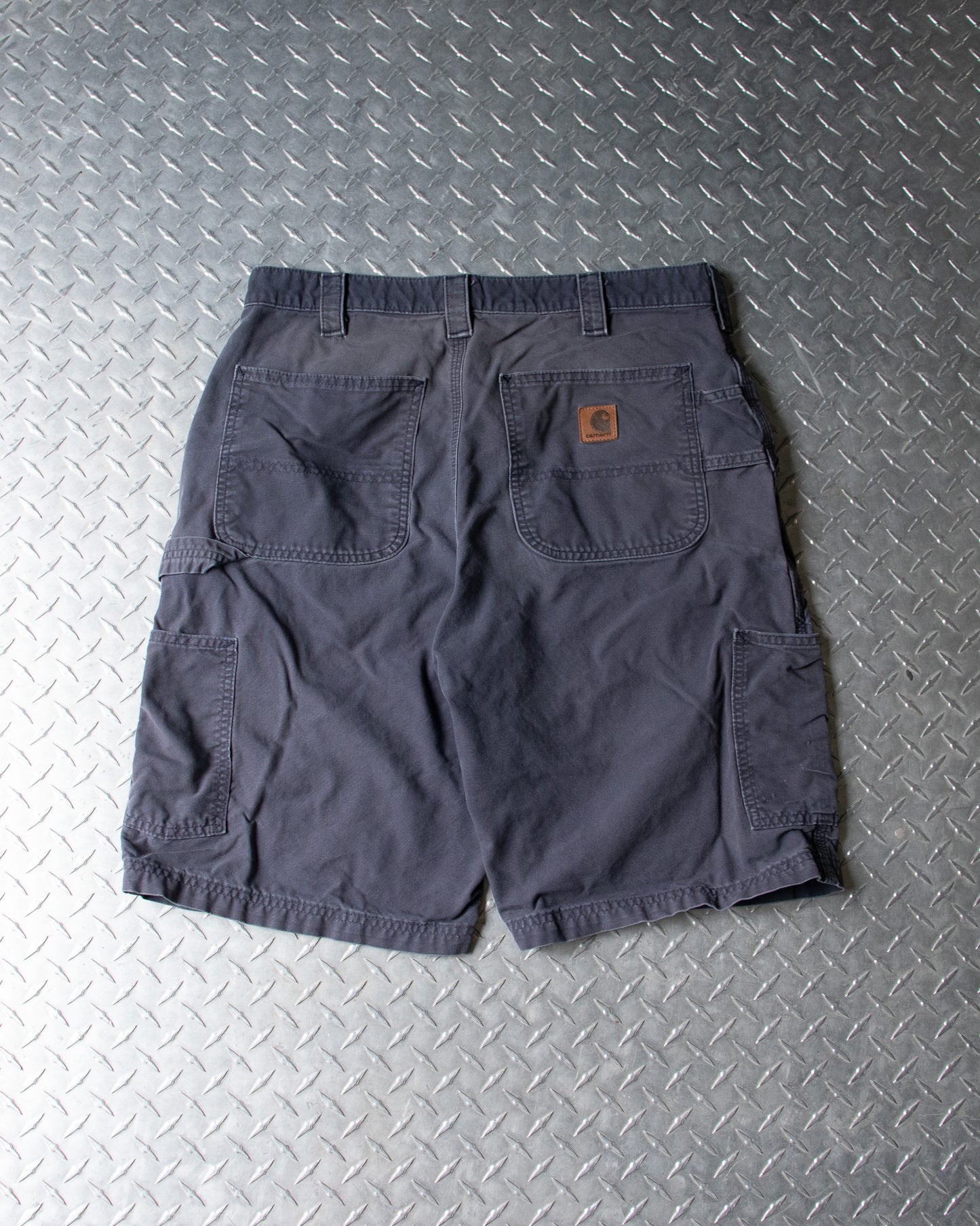 Faded Navy Carhartt Carpenter Shorts - 34 Waist