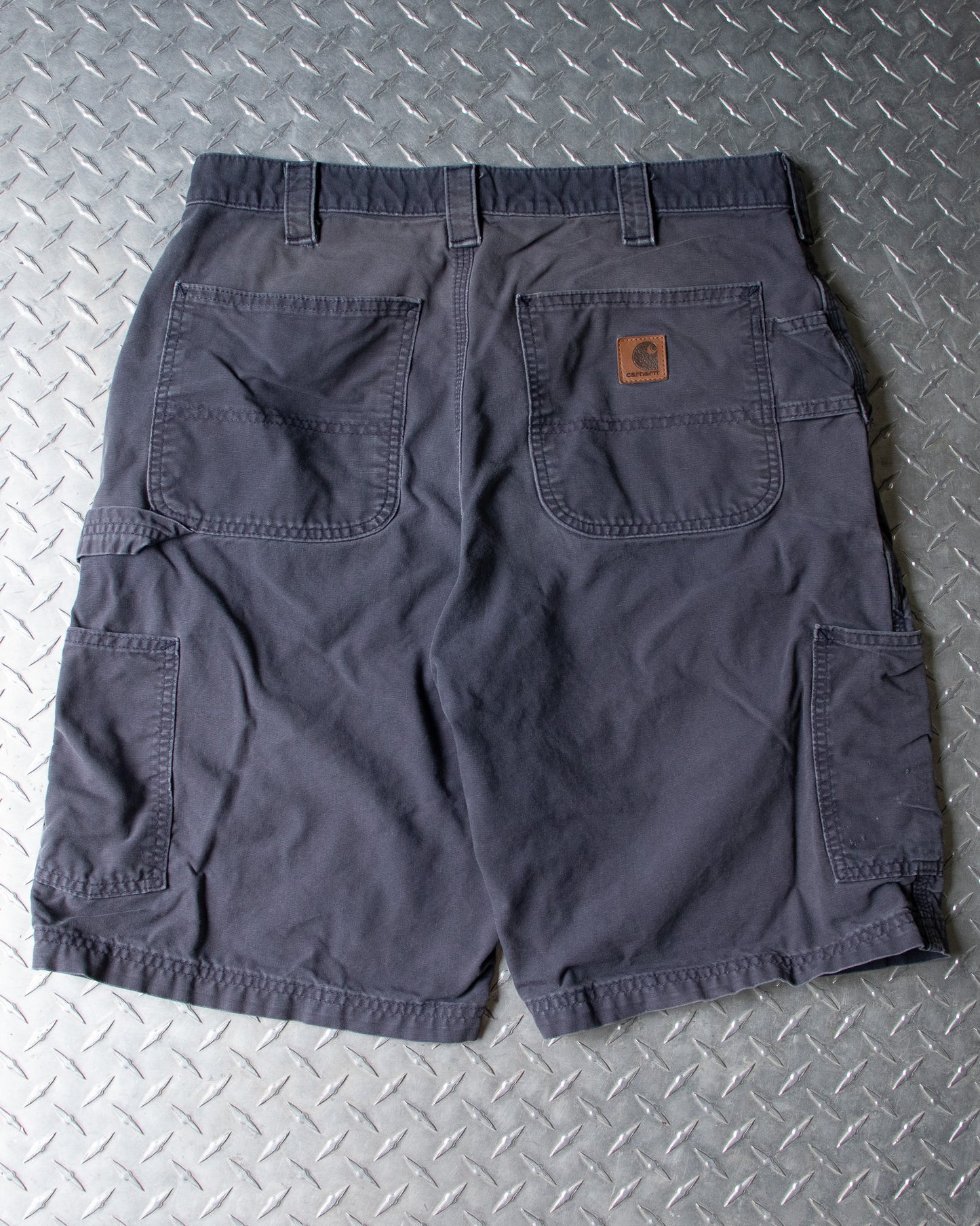 Faded Navy Carhartt Carpenter Shorts - 34 Waist