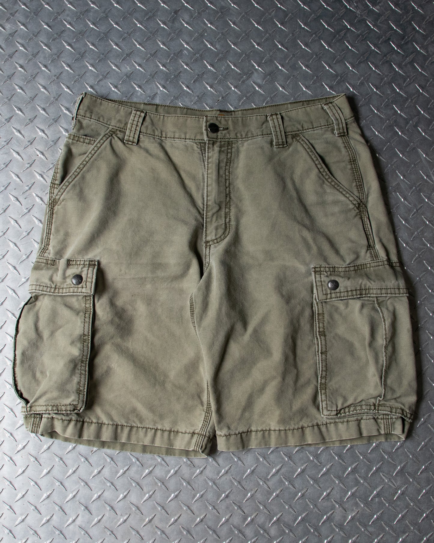 Green Carhartt Cargo Shorts - 34 Waist