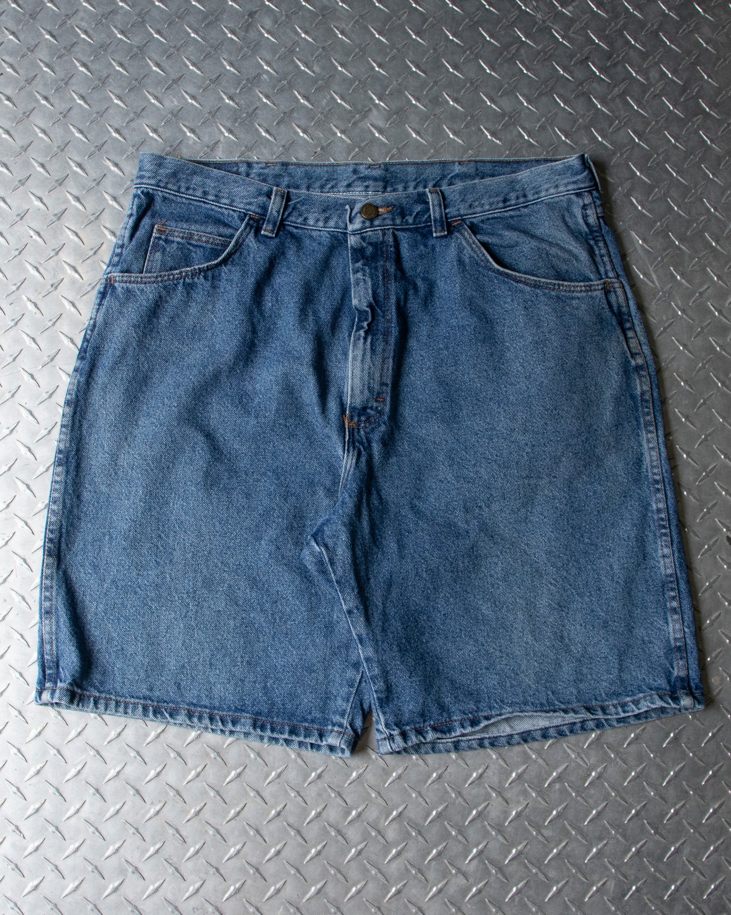 00s Denim Wrangler Shorts - 36 Waist