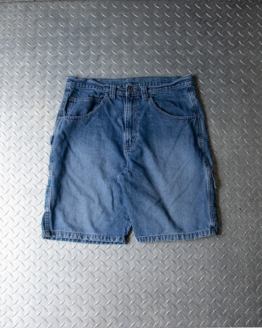 00s Denim Wrangler Carpenter Shorts - 34 Waist