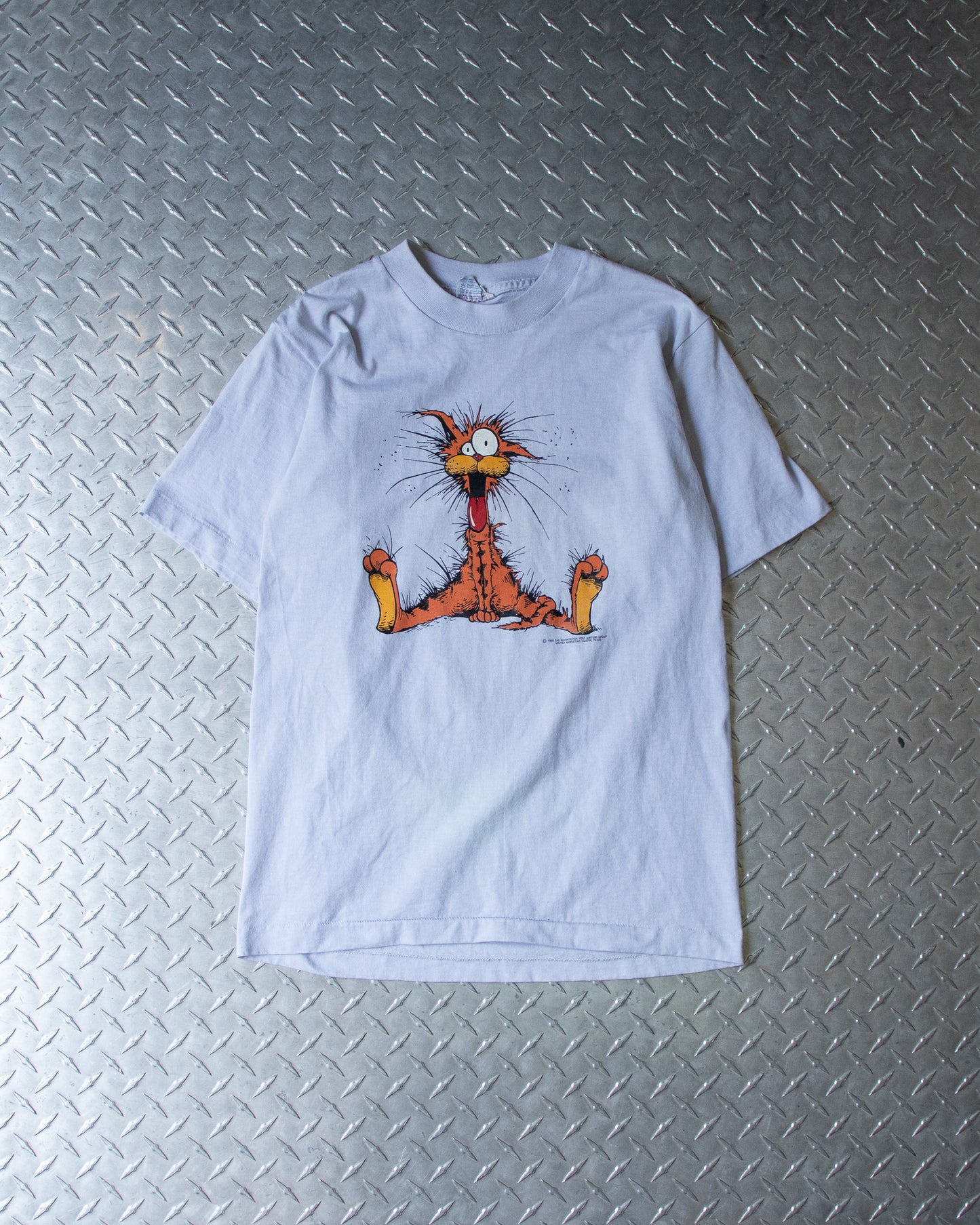 80s Cartoon Cat T Shirt - S