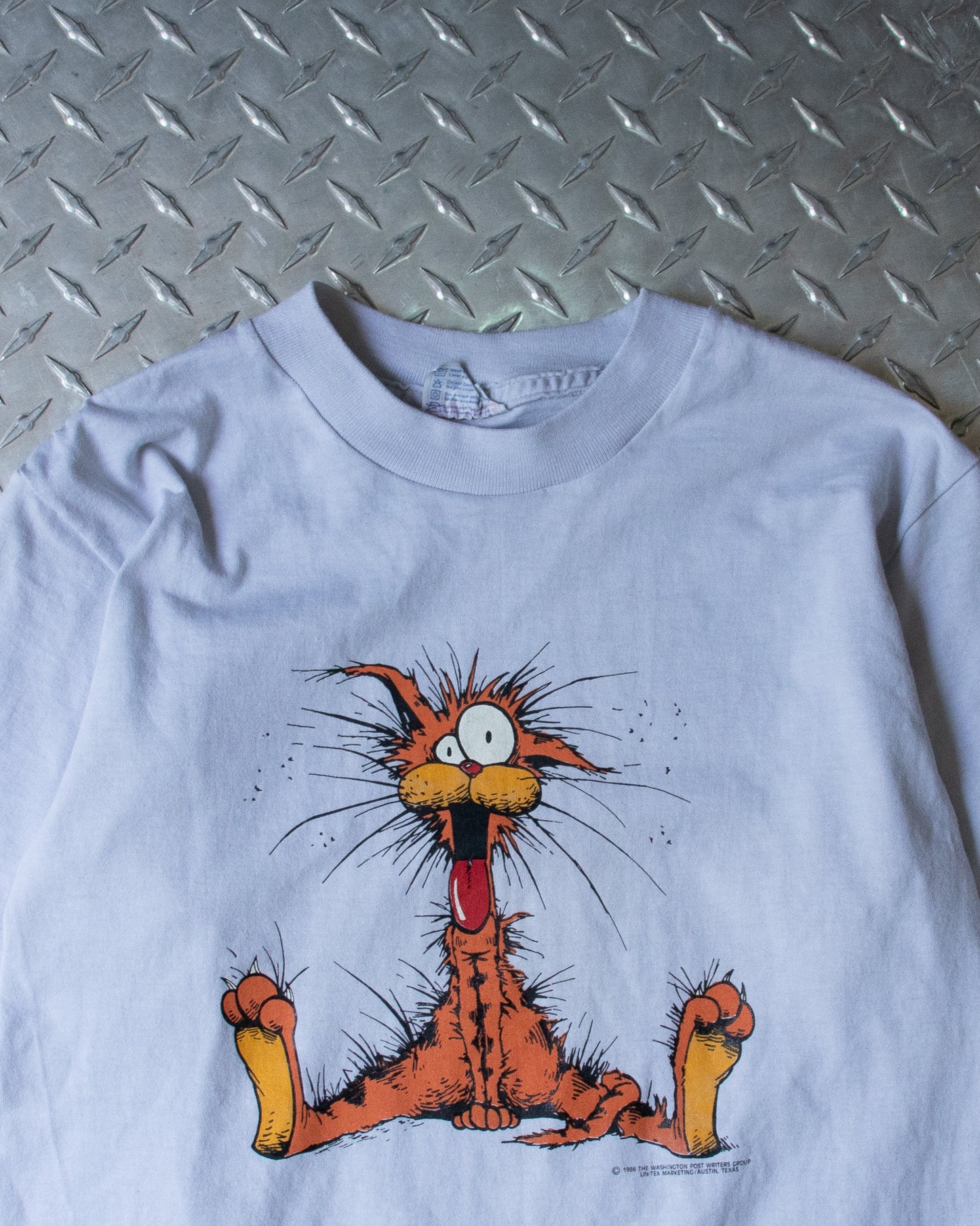 80s Cartoon Cat T Shirt - S