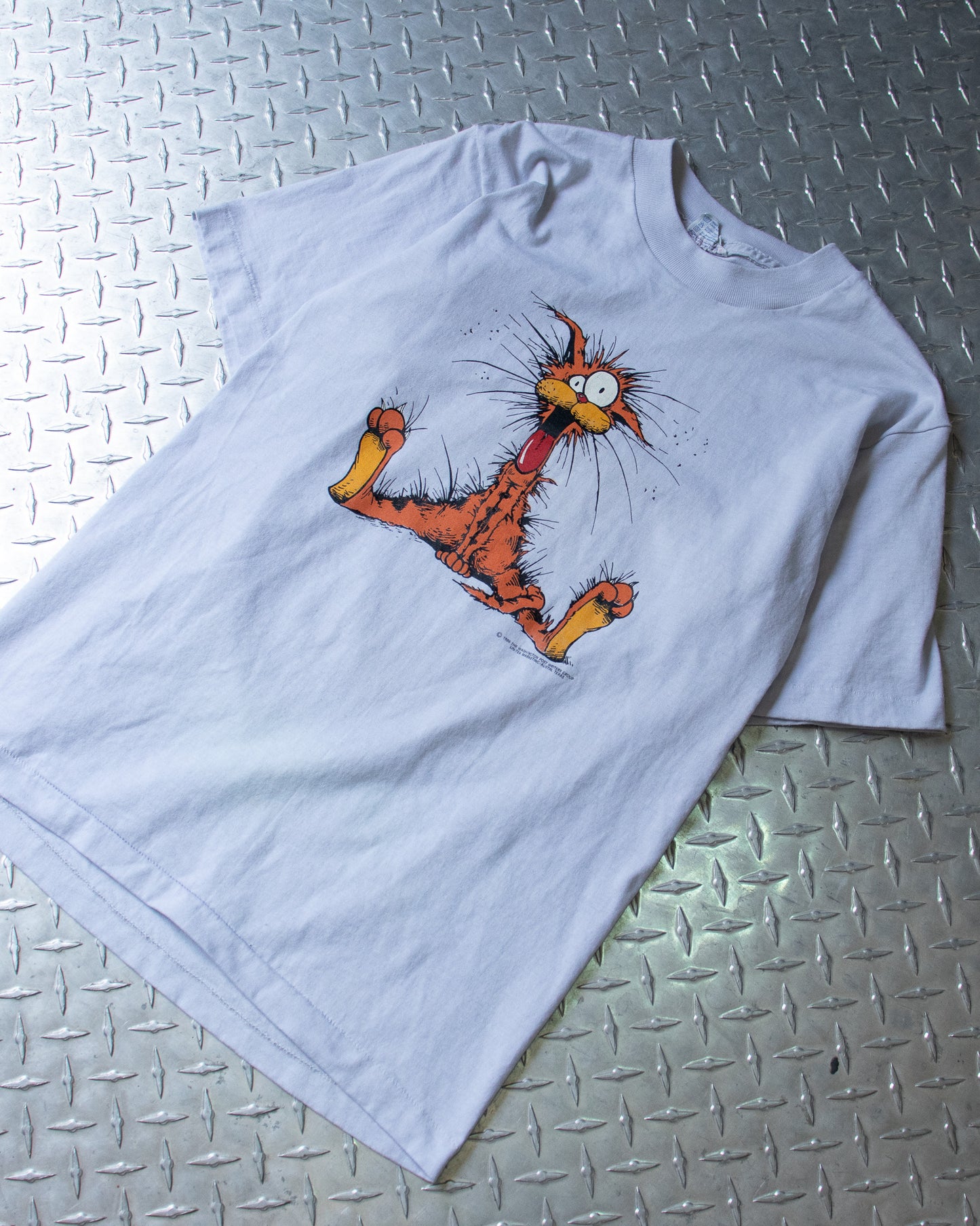 80s Cartoon Cat T Shirt - S