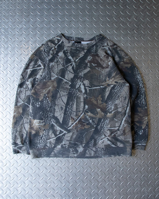 Real tree Camo Crewneck Sweatshirt - M