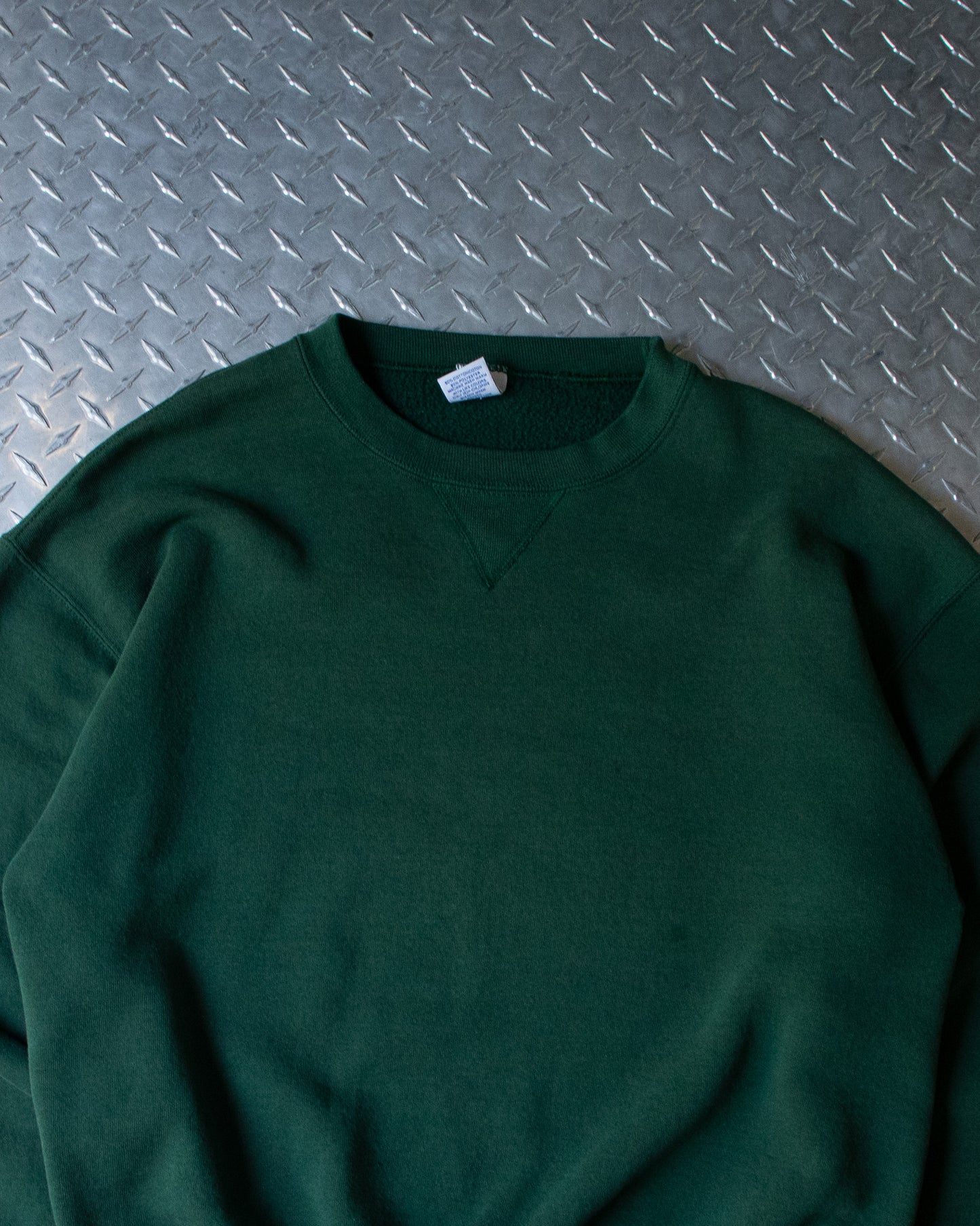 00s Green Russell Crewneck Sweatshirt - L