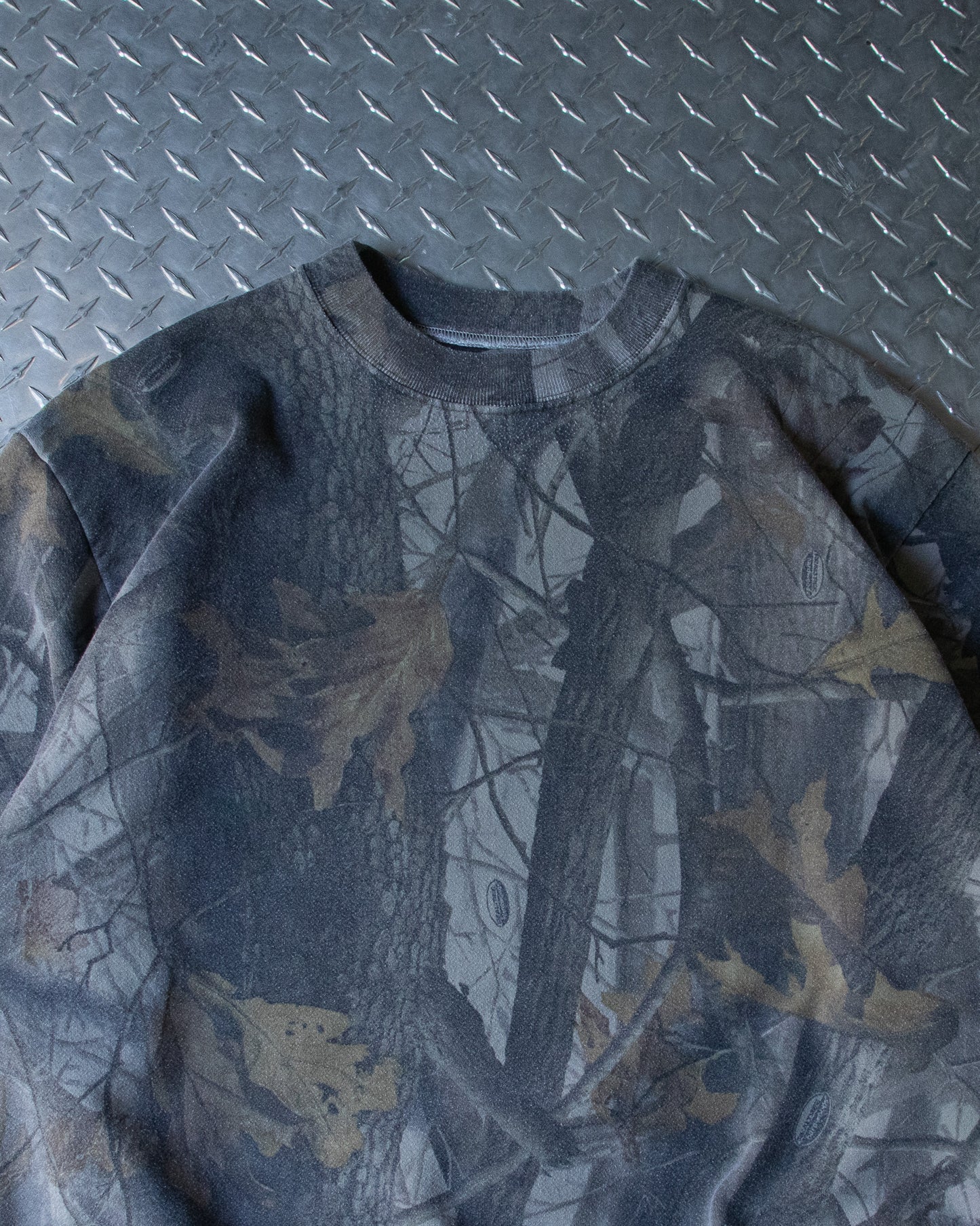 90s Real Tree Camo Crewneck Sweatshirt - XL