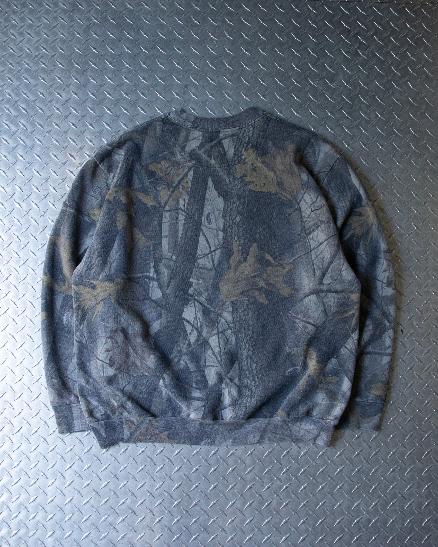 90s Real Tree Camo Crewneck Sweatshirt - XL