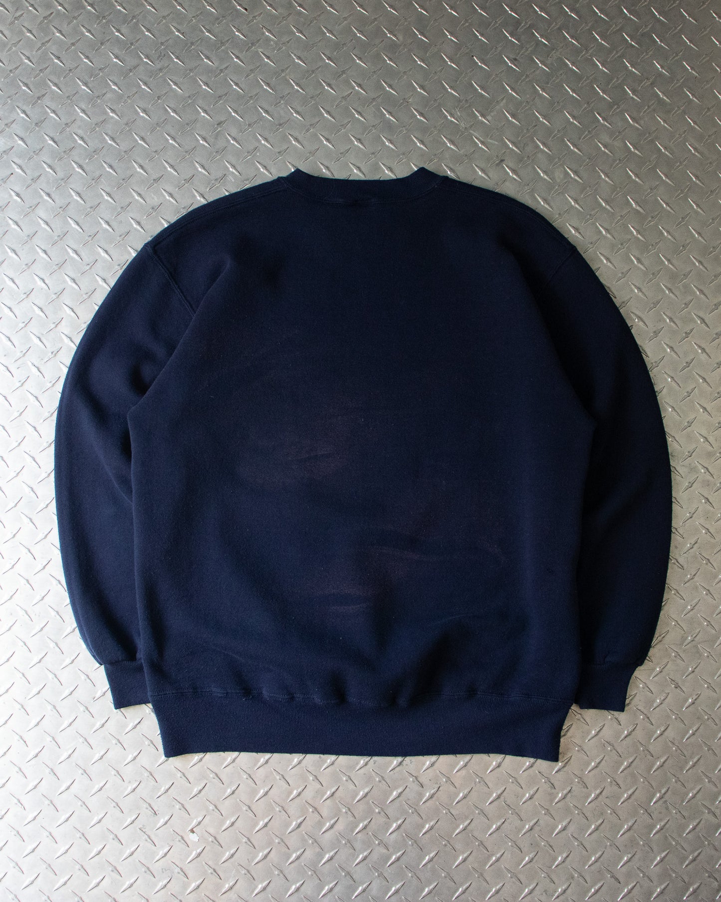 90s Navy Russel Crewneck Sweatshirt - L