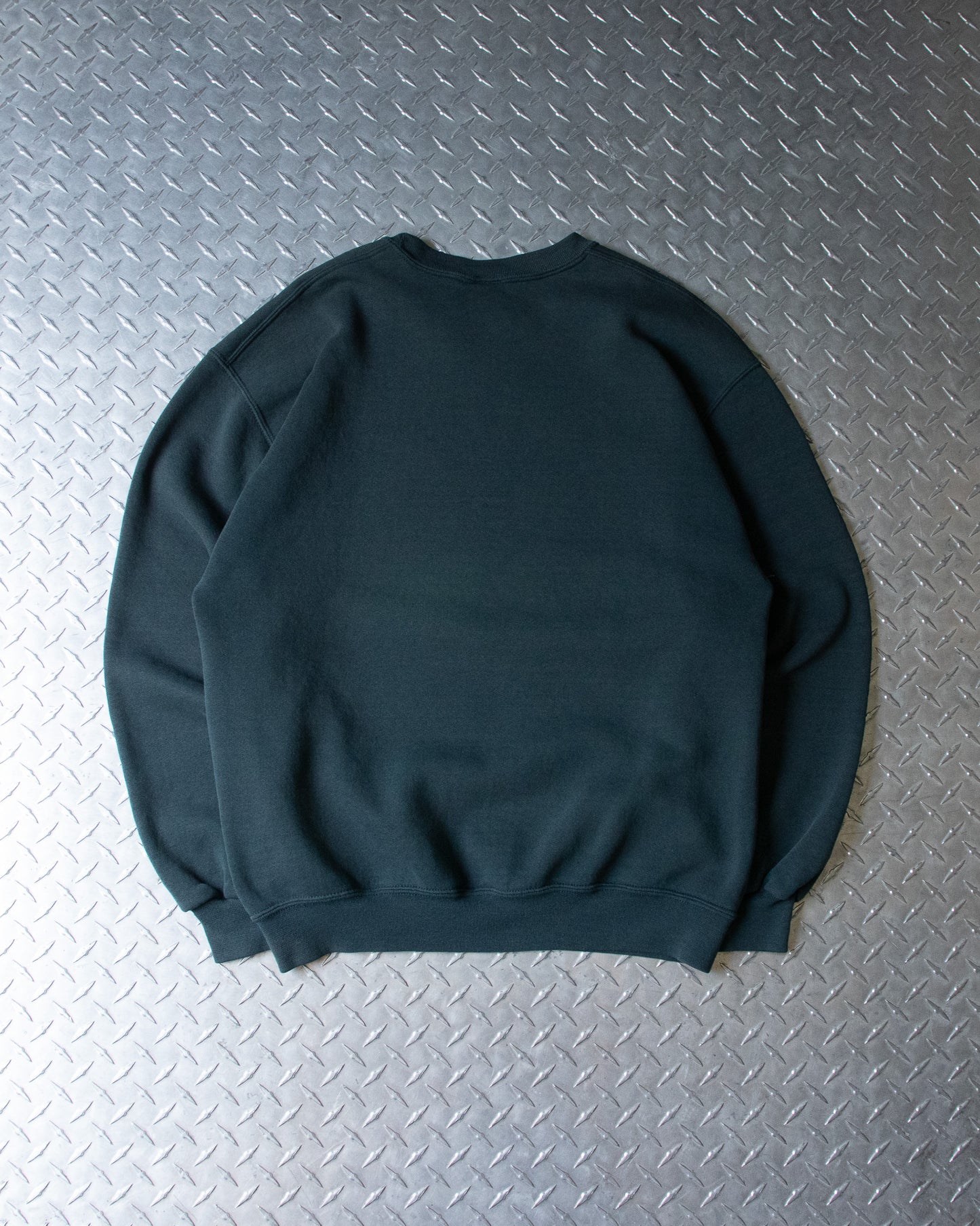 00s Faded Green Russel Crewneck Sweatshirt - L