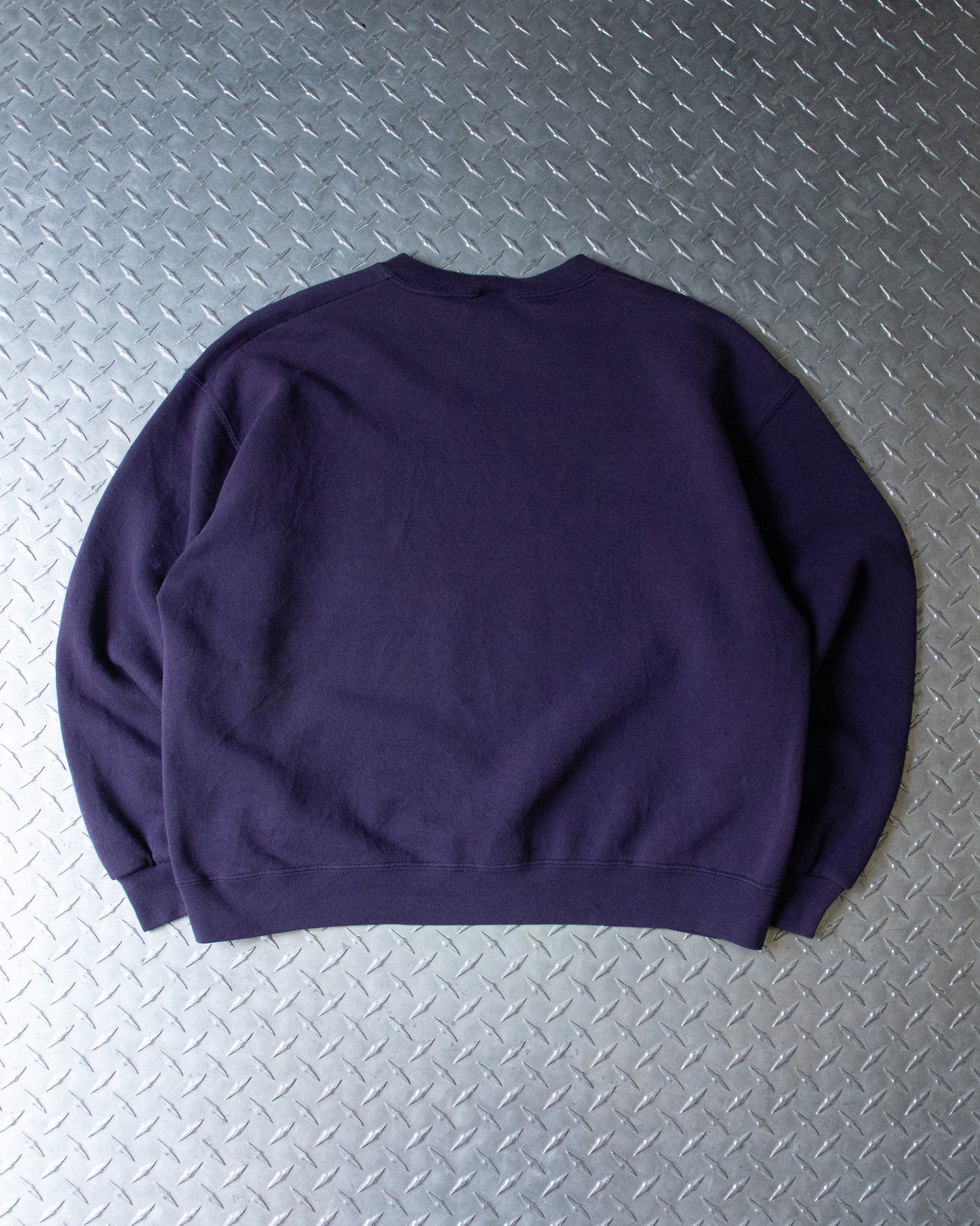 00s Purple Russell Crewneck Sweatshirt - M