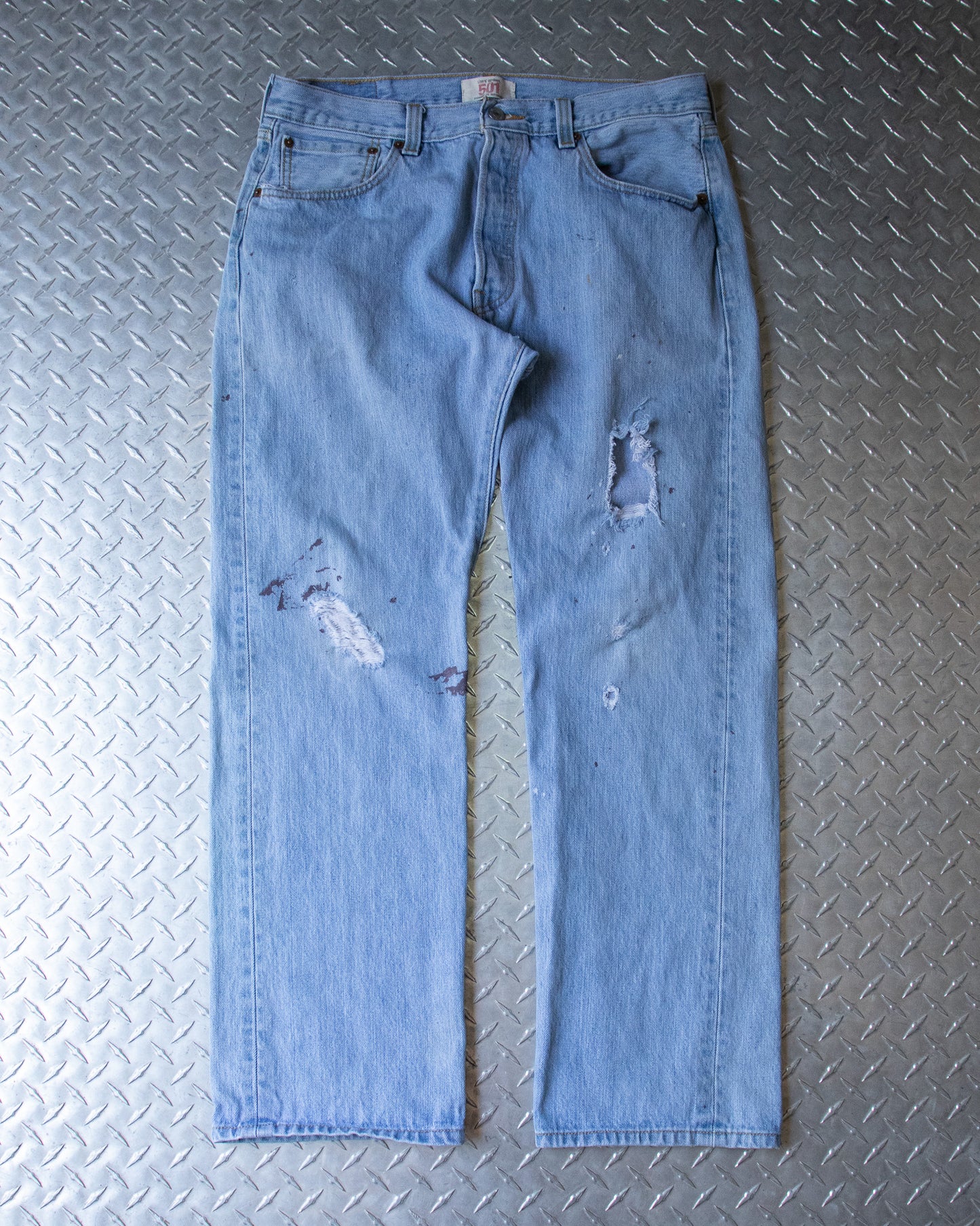 00s Painted Levis 501s Denim Pants - 34 x 29.5