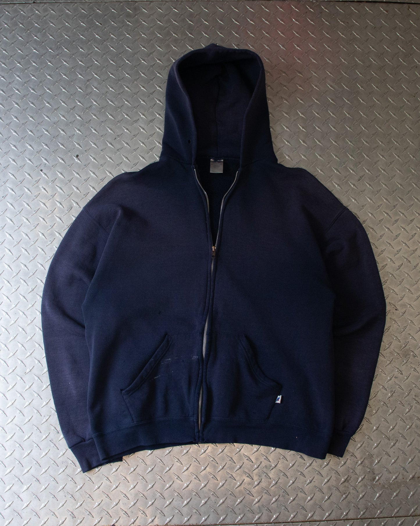 00s Faded Navy Russell Light Jacket - L