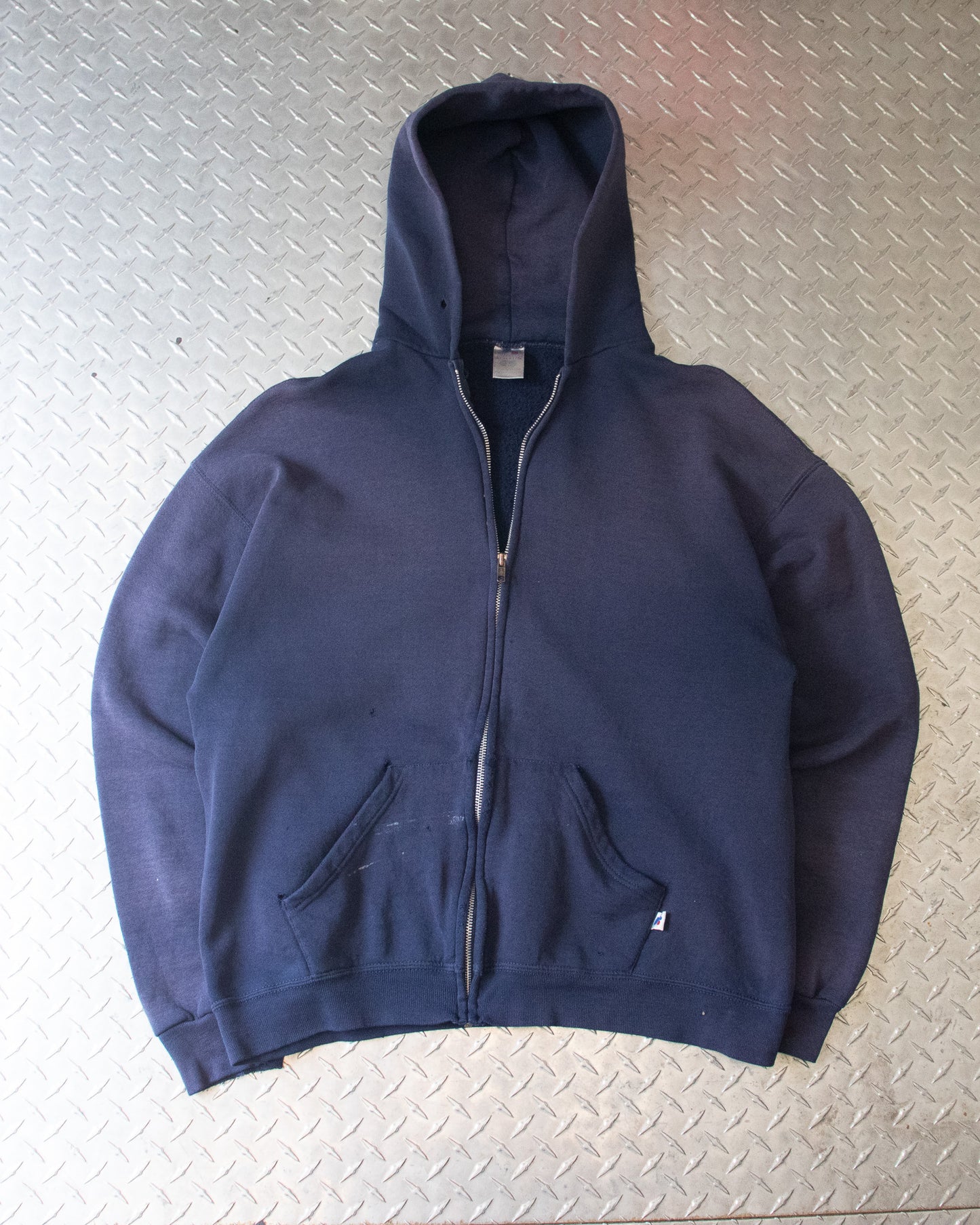 00s Faded Navy Russell Light Jacket - L