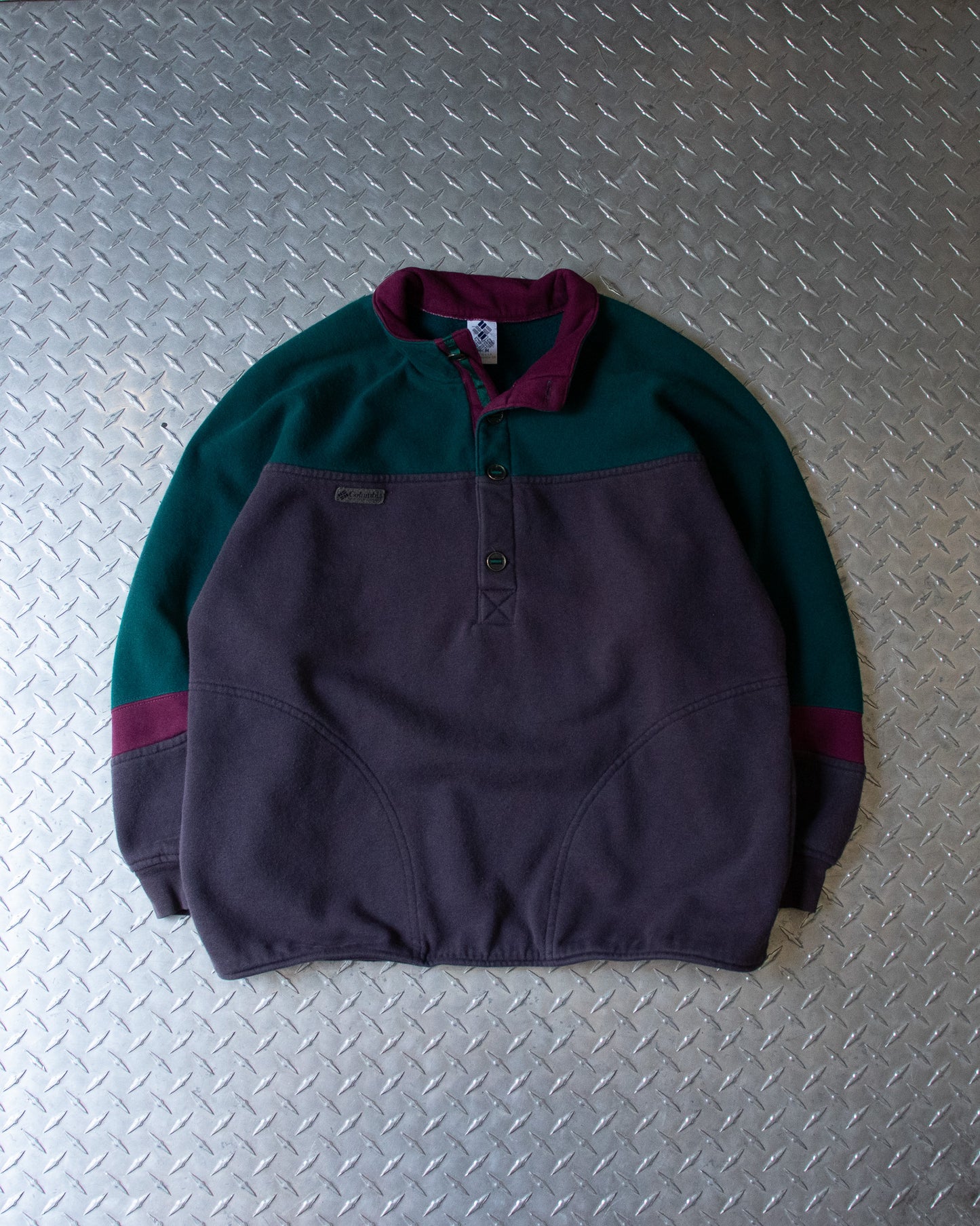 90s Columbia Colorblock Sweatshirt - M