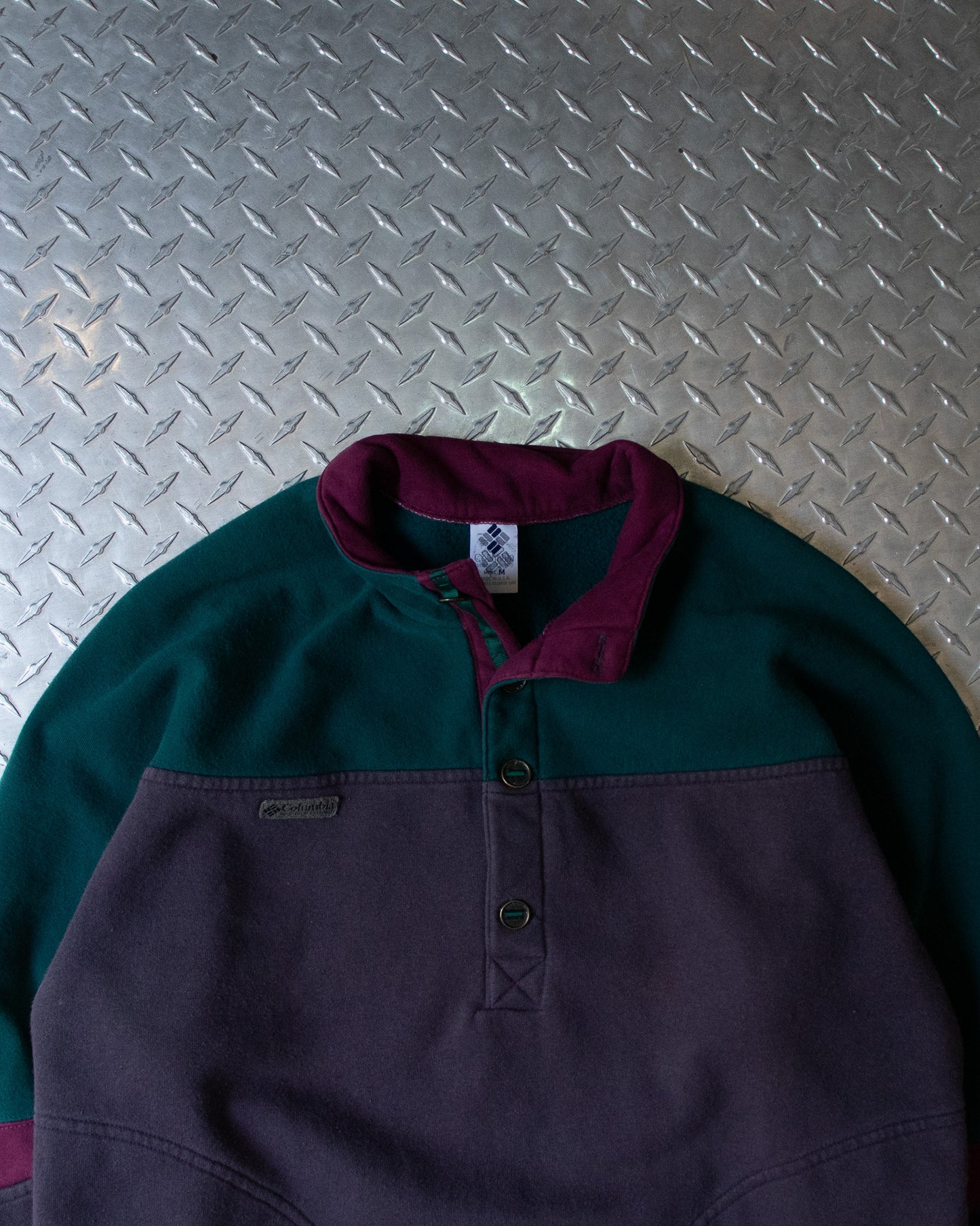 90s Columbia Colorblock Sweatshirt - M