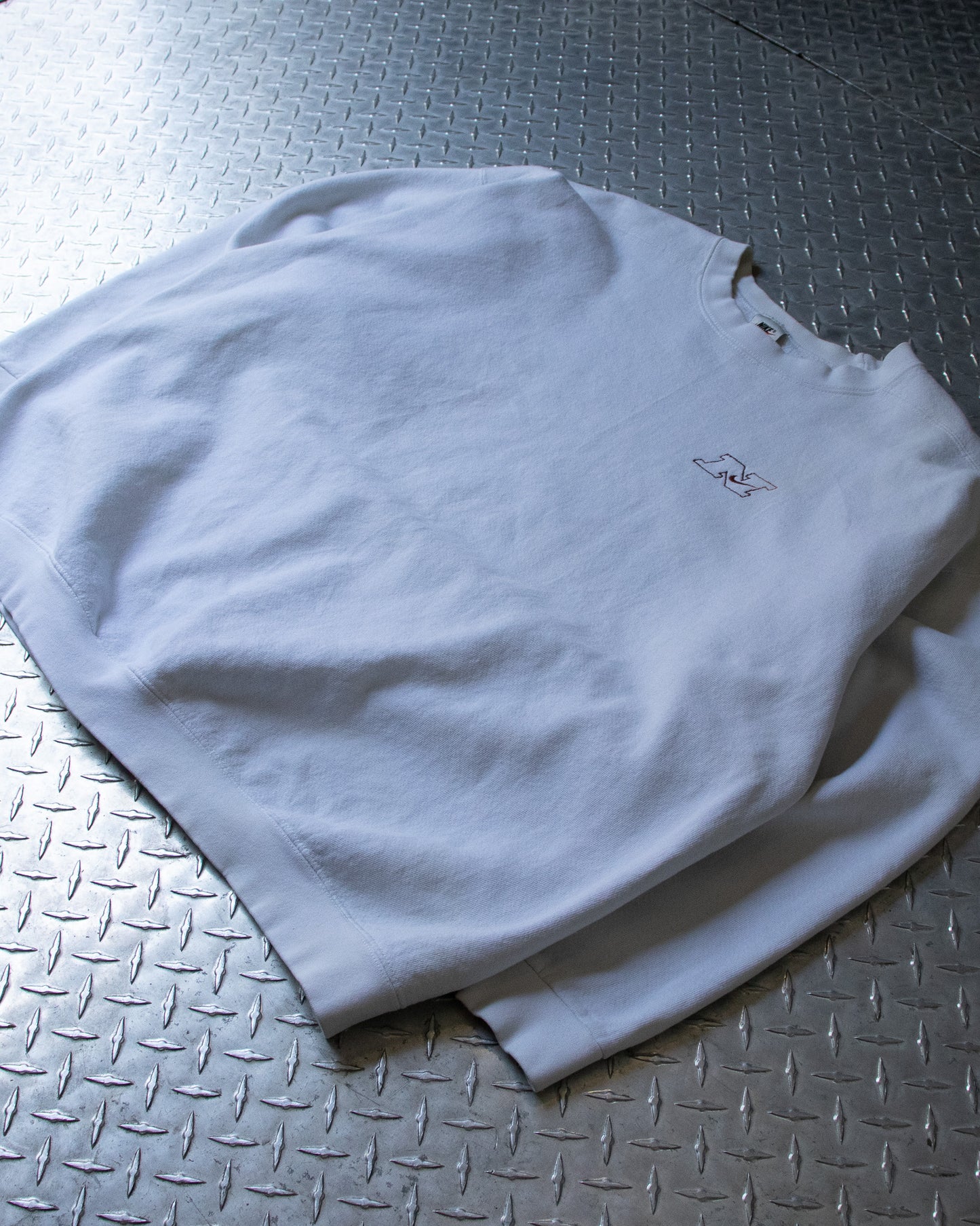 90s Nike White Crewneck Sweatshirt - 2XL