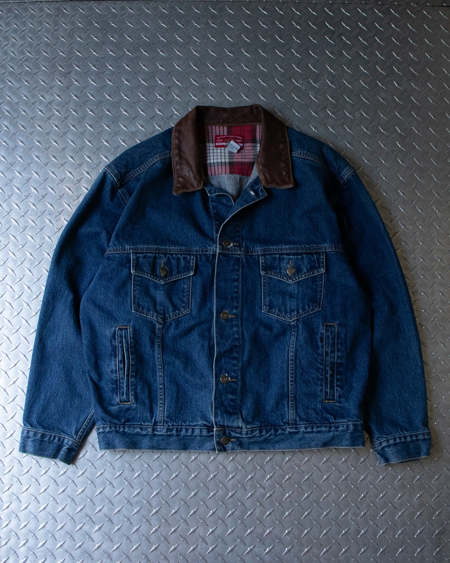 90s Marlboro Cigarettes Denim Jacket - L/XL