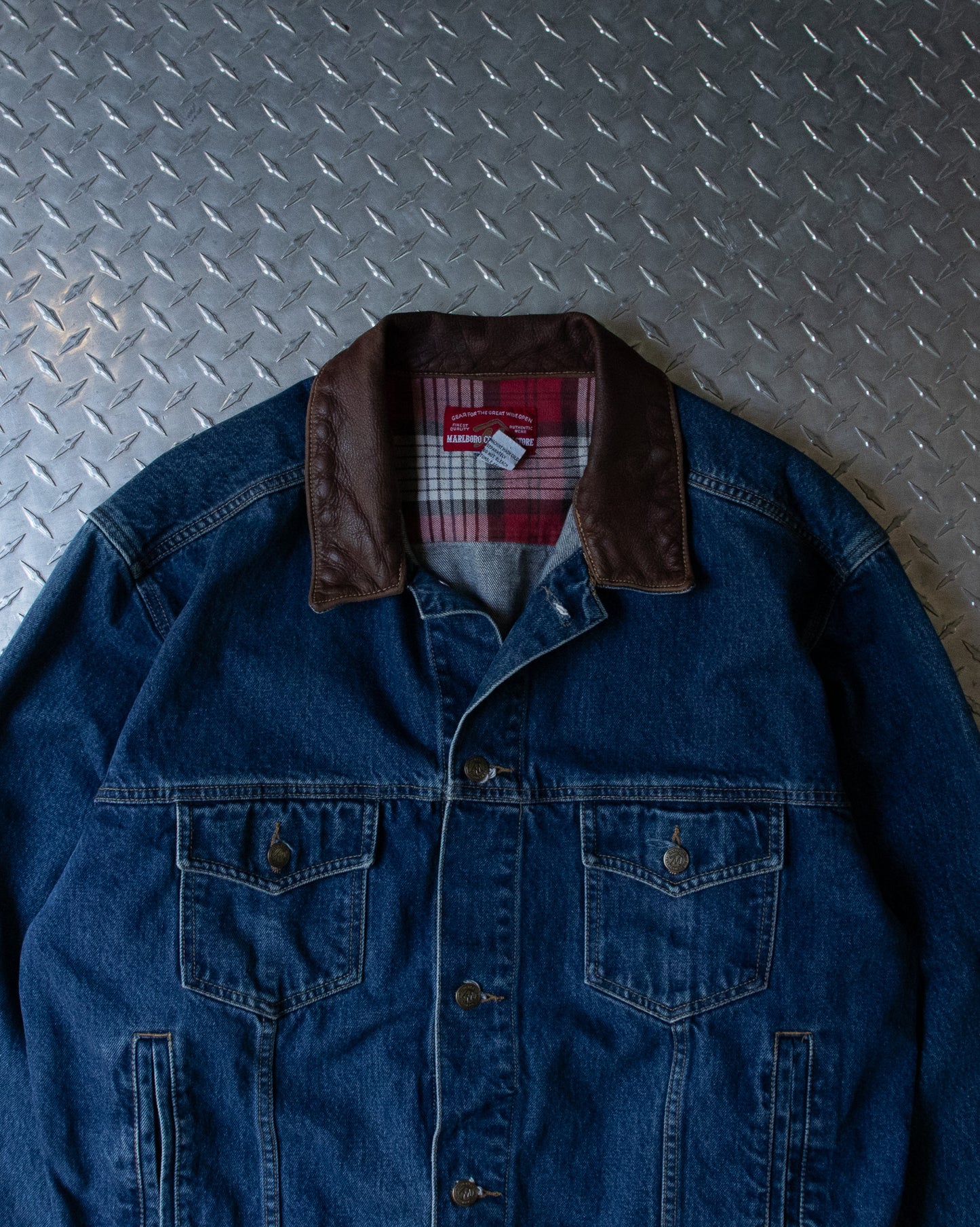 90s Marlboro Cigarettes Denim Jacket - L/XL