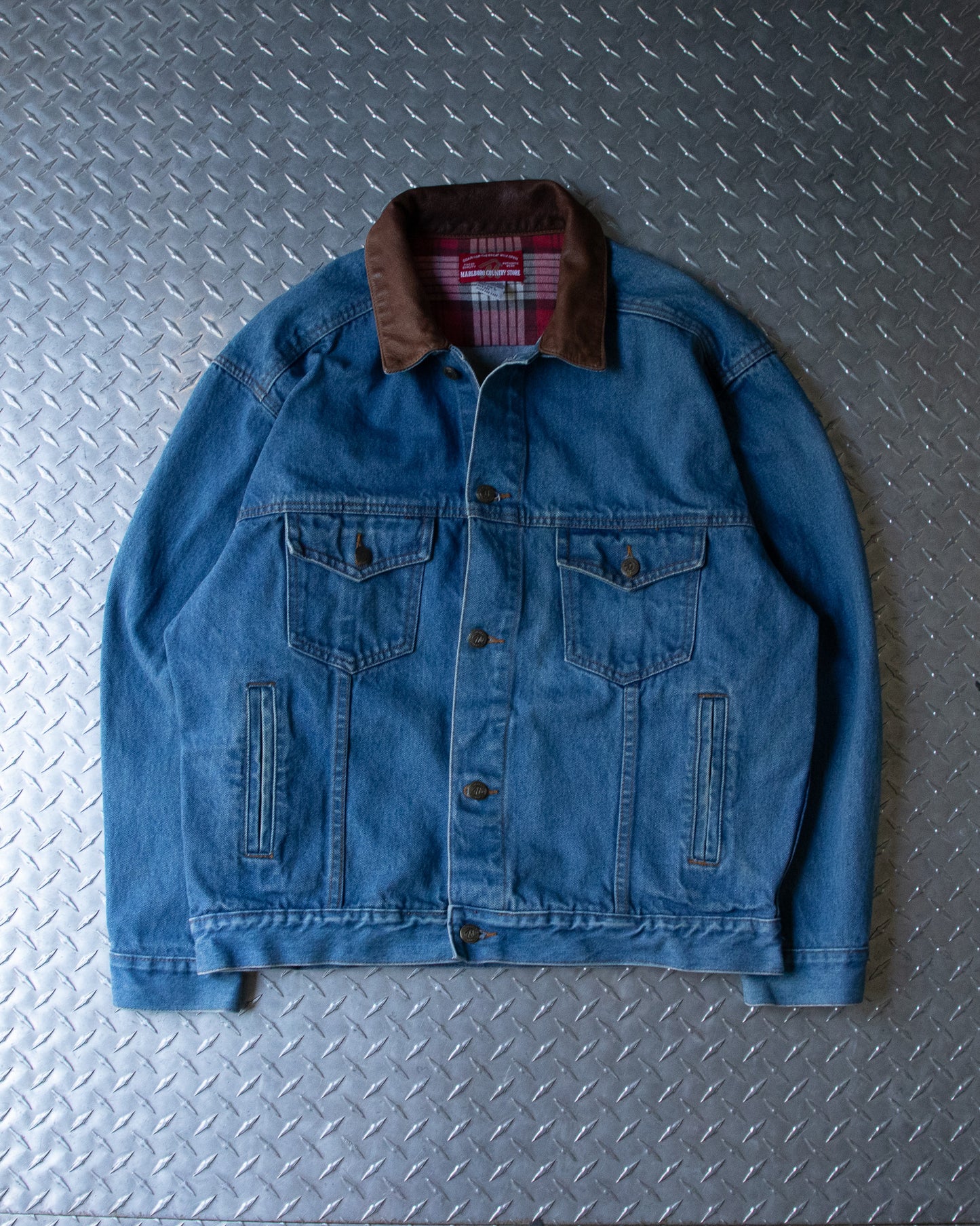 90s Marlboro Cigarettes Denim Jacket - L/XL