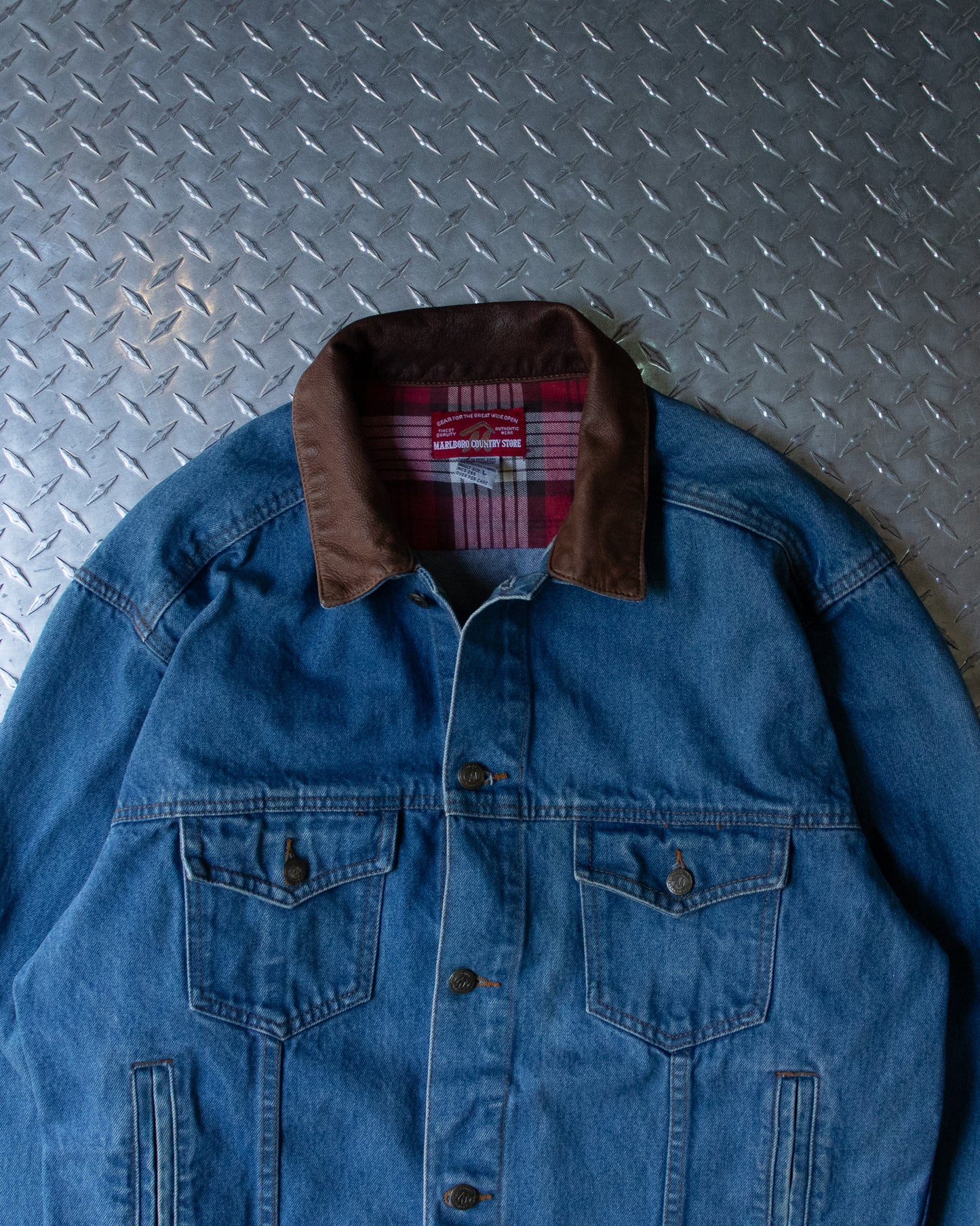 90s Marlboro Cigarettes Denim Jacket - L/XL